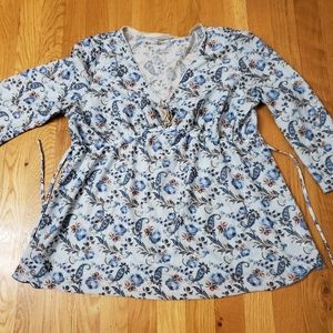 Soft Paisley Motherhood Maternity w drawstrings